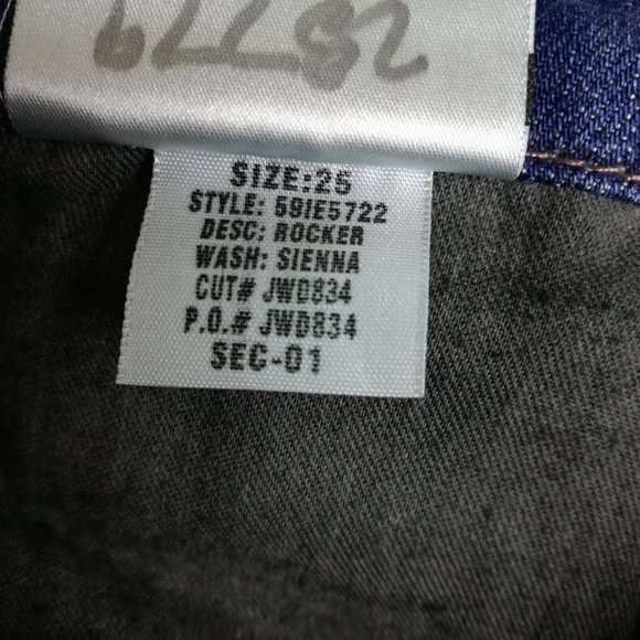 Joe's Womens Jeans Rocker‎ Boot Cut Denim Blue Medium Wash Sienna Low Rise 25 - Picture 14 of 14